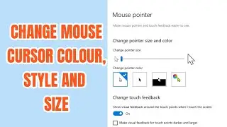 How to change mouse cursor size and colour in Windows 10 laptop/PC - Hindi | Tutorials Buddy