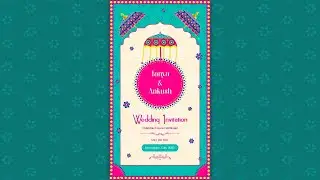 Beautiful Indian Wedding Invitation Instagram Story After Effects Template