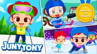 Deportes de Invierno | Canción de Deportes para Niños | Juegos de Invierno | JunyTony en español