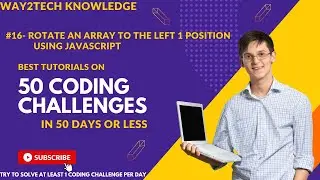 #part16-Rotate an array to the left 1 position using JavaScript | 50 CODING CHALLENGES👩‍💻#javascript