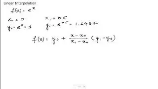 Linear Interpolation | Numerical Computation