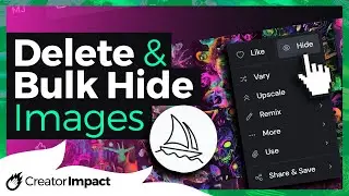 How to HIDE or DELETE images in your Midjourney Account (in Bulk!)