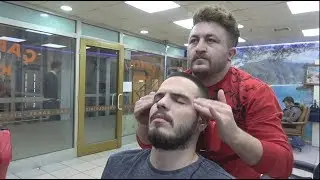 ASMR Turkish Barber Face,Head and Body Massage 200