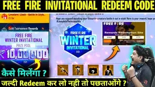 FREE FIRE WINTER INVITATIONAL 2021 REDEEM CODE || HOW TO GET ₹1000000 WINTER INVITATIONAL PRIZE POOL