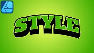 3D Text Effekt erstellen | Affinity Designer 2 Tutorial Deutsch