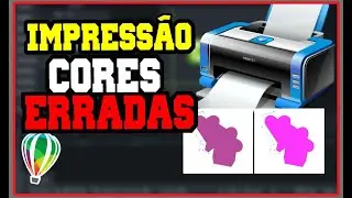 CORES DIFERENTES AO IMPRIMIR COREL DRAW RESOLVIDO !