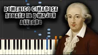 Domenico Cimarosa - Sonata in D Major Allegro - [Piano Tutorial] (Download MIDI + PDF Scores)