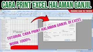 TUTORIAL CARA PRINT HALAMAN GANJIL DI EXCEL