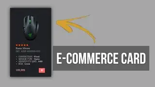 How to Make E-Commerce Card Using Html Css | Html Css