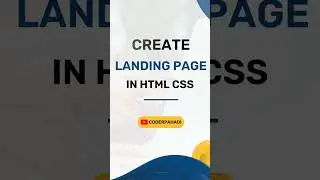 Create a Simple Landing Page for Your Website in HTML CSS  | Get Free Source Code