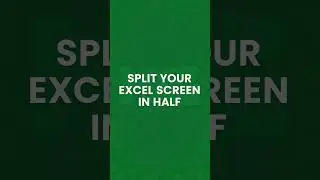 Split Your Excel Screen In Half | Advance Excel Formula | MyExcelGeeks