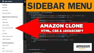 How To Make The Amazon Sidebar Using HTML, CSS & JavaScript