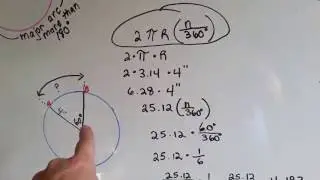 Major or Minor Arc, Arc Length Theorem (Geometry 