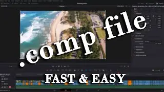 Import .comp file to Davinci Resolve | FAST & EASY