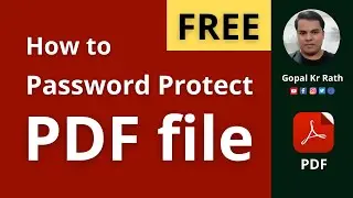 How to password protect PDF file Free