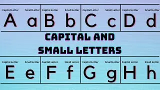 Learn capital letters and small letters from Aa to Zz