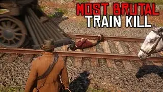 MOST BRUTAL TRAIN KILL | RDR2 OUTLAWS #18