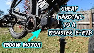 Cheap Hardtail To A Monster E-MTB | CYCMOTOR X1- STEALTH 1500W