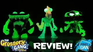 Grossery Gang vs Bug Strike Glow In The Dark Figures Trash Head Moose Toys Video Review