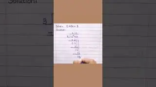 Division of a Decimal by a Whole Number #shorts