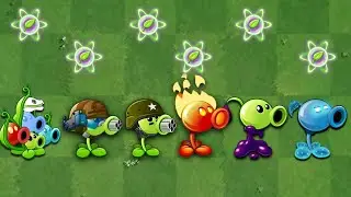 Plants VS. Zombies 2 | All Peashooter Challenge & Power up! VS Brickhead Zombie 2