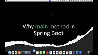 Why main method required in Spring Boot | KOBS Technologies