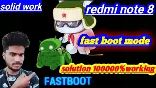 Redmi note 8 fastboot mode solution / how to remove fast boot mode redmi note 9