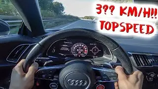 Audi R8 Autobahn Höchstgeschwindigkeit!