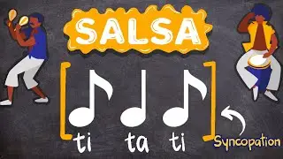 Easy Rhythm Exercise 7 PlayAlong: Syncopation- SALSA Version #musiceducationforkids