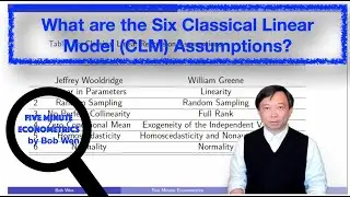 What are the Six Classical Linear Model (CLM) Assumptions? | Five Minute Econometrics | Topic 18