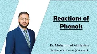 CHEM1113 | Lecture 19 | Reactions of Phenols