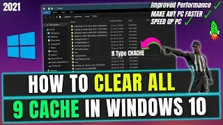 🔧How to Clear all Cache in Windows 11 & 10 (Make Windows 10 Faster!) 2022