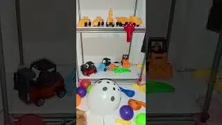 Balloons, contractor cars and colorful balls part 57 #shorts #balloons #contractor