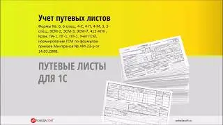 Путевые листы в 1С. Заполнение путевого листа в 1с. Учет и печать путевых листов.