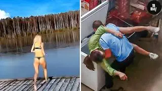 TOTAL IDIOTS AT WORK Caught On Camera | Instant Regret Fails Compilation 2024 #8