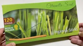 LABELLEFÉE Citronella Incense Sticks, Lemongrass Natural Handmade Lemongrass Sticks