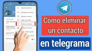 Cómo eliminar contactos en Telegram (2023) | Cómo eliminar el número de contacto de Telegram