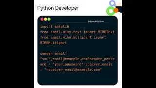 automate sending emails using Python #coding #python #automation