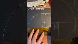 How to draw The Fibonacci Spiral and the Golden Rectangle. With the squares 1,1,2,3,5,8,13,21,34