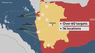 Heres where U.S. and Britain attacked the Houthi rebels