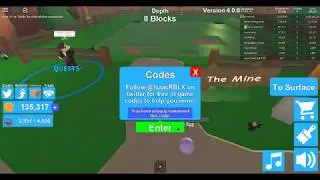 Roblox: Mining Simulator CODES!!!