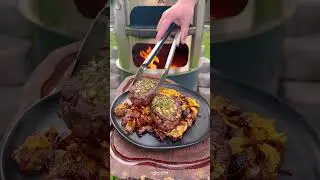 Steak with Tennessee Onions | Over The Fire Cooking by Derek Wolf