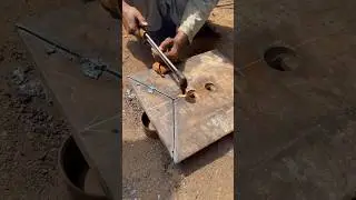 How To Weld An Adjustable Bucket Edge Plate For Amazing Ideas #shorts #weldingworks