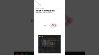 Text Animation With  HTML and CSS | #shorts #html  #css #texteffect #textanimation  |