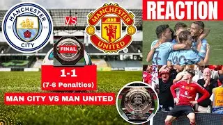 Man City vs Manchester United 1-1 (7-6 Penalty Live Community Shield Football Match Score Highlights