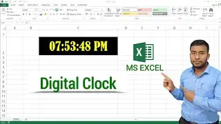 How to Create Digital Clock in Microsoft Excel | Digital Clock in Excel VBA