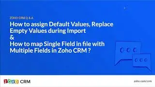 How to assign default values, replace empty values during Import and How to map Single field file?