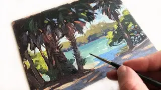 EASY Landscape PAINTING Broken Down Step by Step