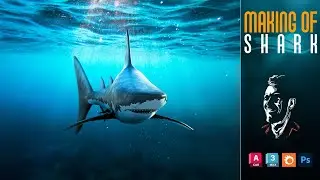 Making of the SHARK Modeling, Unwrapping, Mapping, Rigging & Animating 🦈 