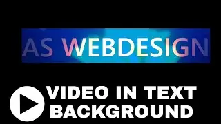 HOW EASY TO AD VIDEO IN TEXT BACKGROUND - USING HTML AND CSS